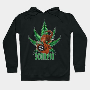 Scorpio Weed Shirt, Zodiac Cannabis, Scorpio Marijuana Shirt, Scorpio Gift, Scorpio Zodiac tee, zodiac birthday gift Hoodie